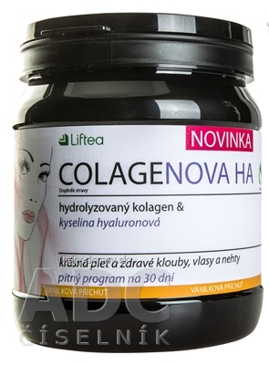 LIFTEA COLAGENOVA HA prášok na prípravu nápoja, vanilková príchuť 1x390 g