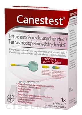 Canestest test na samodiagnostiku vaginálnych infekcií, 1x1 ks