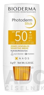 BIODERMA Photoderm Tyčinka SPF 50+ na pery a citlivé miesta 1x8 g