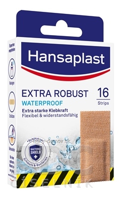 Hansaplast EXTRA ROBUST Waterproof odolná náplasť (inov.2021) 1x16 ks