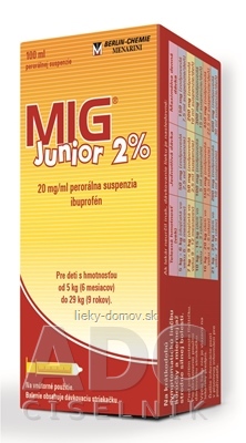 MIG Junior 2% sus por (fľ.PET) 1x100 ml