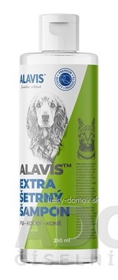 ALAVIS Extra šetrný ŠAMPÓN psy, mačky, kone 1x250 ml