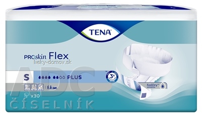 TENA Flex Plus S inkontinenčné nohavičky s rýchloupevňovacím pásom (inov.2022) 1x30 ks