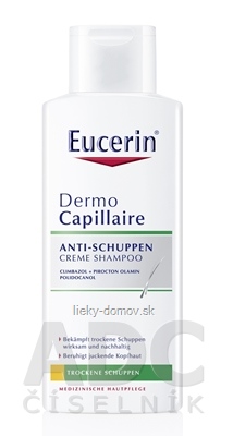 Eucerin DermoCapillaire proti suchým lupinám šampón 1x250 ml