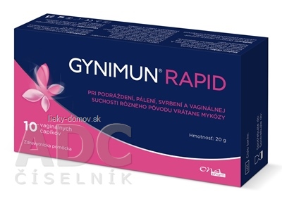 GYNIMUN RAPID vaginálne čapíky 1x10 ks