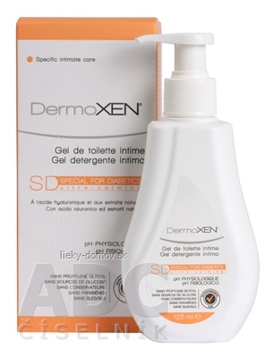 DermoXEN SD ultra-calming intímny čistiaci gél pre diabetikov 1x125 ml