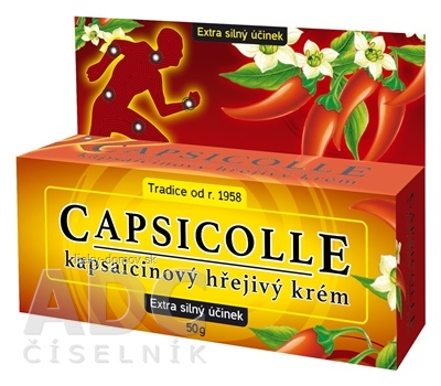 CAPSICOLLE kapsaicínový krém extra hrejivý 1x50 g