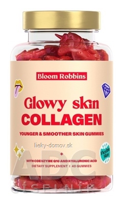Bloom Robbins Glowy Skin - COLLAGEN žuvacie pastilky - gumíky, jednorožci 1x40 ks