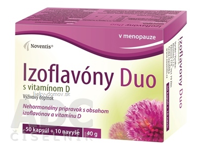 Noventis Izoflavóny Duo s vitamínom D cps mol 50 + 10 navyše (60 ks)