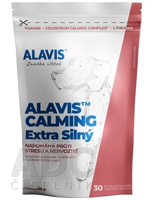 ALAVIS CALMING EXTRA SILNÝ žuvacie tablety pre psy a mačky 1x30 ks