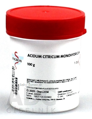 Acidum citricum monohydricum - FAGRON 1x100 g