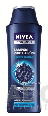 NIVEA MEN POWER Šampón proti lupinám pre mužov 1x250 ml