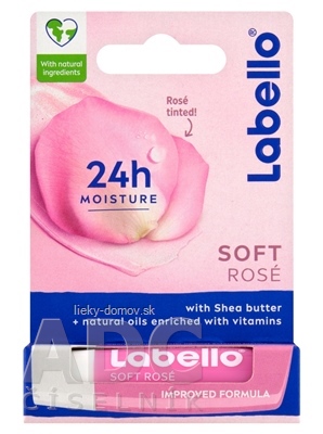 Labello SOFT ROSE tónovací balzam na pery 1x4,8 g
