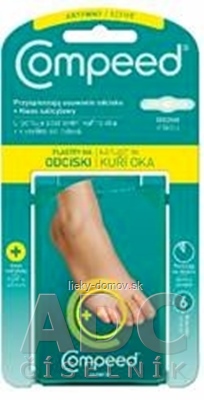 Compeed NÁPLASŤ Na kurie oká hydrokoloidná, stredná 1x6 ks