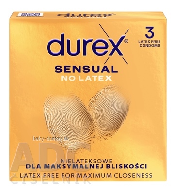 DUREX Sensual No Latex nelatexový kondóm 1x3 ks