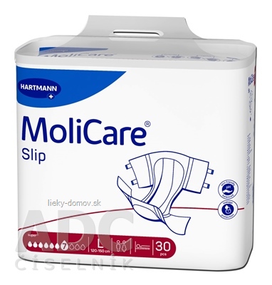 MoliCare Slip Super 7 kvapiek L inkontinenčné nohavičky, 120 - 150 cm, 2407 ml, 1x30 ks