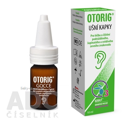 OTORIG ušné kvapky, OzoilE 1x10 ml