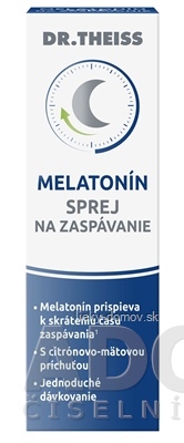 Dr.Theiss MELATONÍN SPREJ na zaspávanie s citrónovo-mätovou príchuťou 1x30 ml