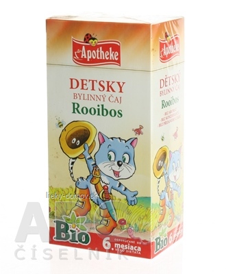 APOTHEKE BIO DETSKÝ BYLINNÝ ČAJ ROOIBOS nálevové vrecká (od ukončeného 6. mesiaca) 20x1,5 g (30 g)