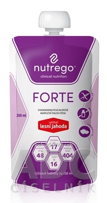 Nutrego FORTE s príchuťou lesná jahoda 1x200 ml