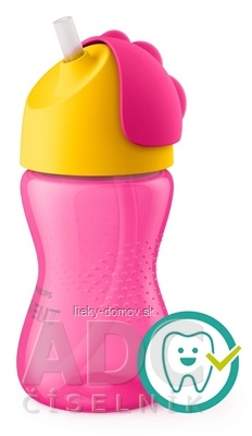 AVENT HRNČEK so slamkou 300 ml (0% BPA) od 12 mesiacov, dievča, 1x1 ks