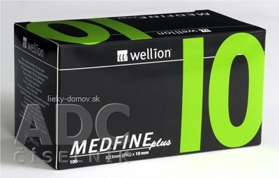 Wellion MEDFINE plus Penneedles 10 mm ihla na aplikáciu inzulínu pomocou pera 1x100 ks