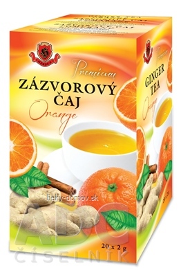 HERBEX Premium ZÁZVOROVÝ ČAJ Orange bylinný čaj 20x2 g (40 g)