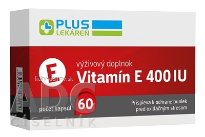 PLUS LEKÁREŇ Vitamín E 400 IU cps 1x60 ks