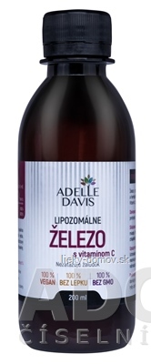 Adelle Davis Lipozomálne ŽELEZO s vitamínom C 1x200 ml