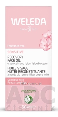 WELEDA Regeneračný pleťový olej Sensitive s bio mandľovým olejom 1x50 ml