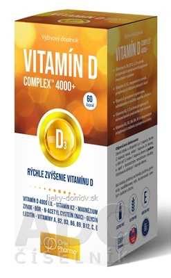 OnePharma VITAMÍN D Complex 4000+ cps 1x60 ks