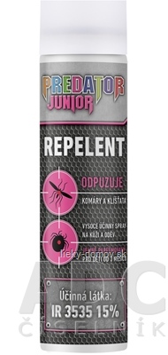 PREDATOR REPELENT JUNIOR sprej proti komárom a kliešťom 1x90 ml