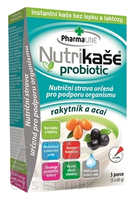 Nutrikaša probiotic - rakytník a acai 3x60 g (180 g)