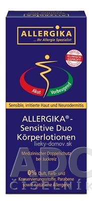 ALLERGIKA SENSITIVE DUO (Lipolotio Sensitive 200 ml + Hydrolotio Sensitive 200 ml), 1x1 set