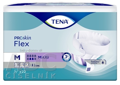 TENA Flex Maxi M inkontinenčné nohavičky s rýchloupevňovacím pásom (inov.2022) 1x22 ks