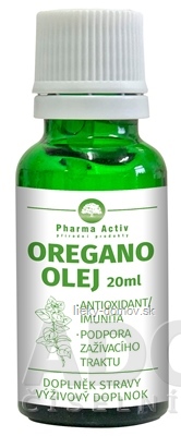 Pharma Activ OREGANO OLEJ kvapky 1x20 ml