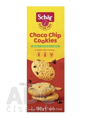 Schär CHOCO CHIP COOKIES sušienky bezgluténové, s kúskami čokolády 1x100 g