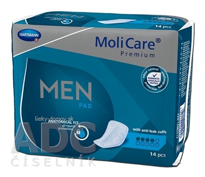 MoliCare Premium MEN PAD 4 kvapky inkontinenčné vložky pre mužov 1x14 ks