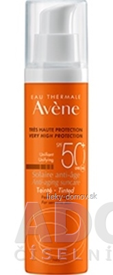 AVENE SOLAIRE ANTI-AGE TEINTE SPF50+ slnečný anti-age, tónovací, citlivá pleť 1x50 ml