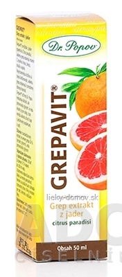 DR. POPOV Grepavit (grep - extrakt z jadier) kvapky 1x50 ml