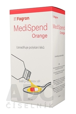 MediSpend Orange - FAGRON tekutina na uľahčenie prehĺtania liekov, s pomarančovou príchuťou 1x250 ml