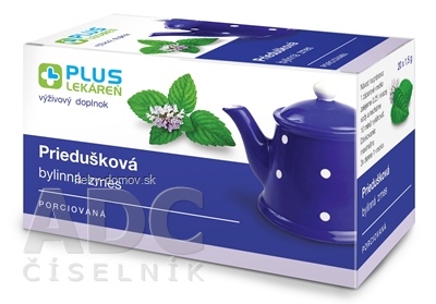 PLUS LEKÁREŇ Priedušková bylinná zmes porciovaná, záparové vrecká 20x1,5 g (30 g)