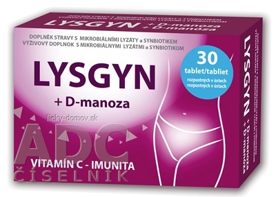 LYSGYN + D-manóza tablety rozpustné v ústach 1x30 ks