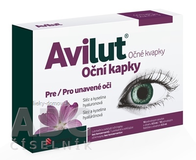 AVILUT Očné kvapky 10x0,5 ml