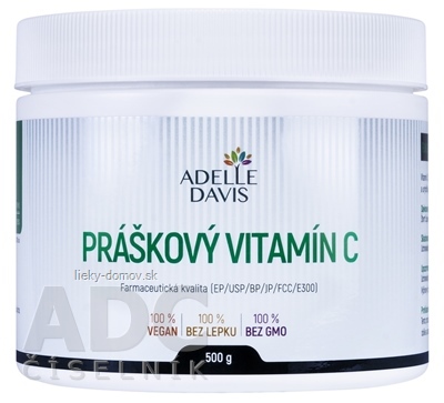 Adelle Davis Práškový VITAMÍN C 1x500 g