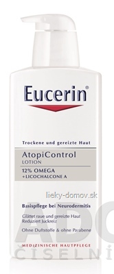 Eucerin AtopiControl Telové mlieko pre suchú pleť 1x400 ml