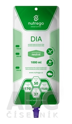 Nutrego DIA s príchuťou neutral tekutá výživa 6x1000 ml