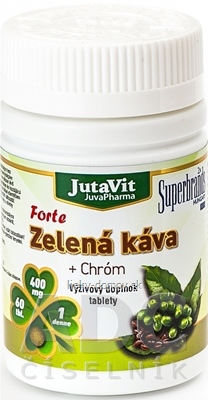 JutaVit Zelená káva Forte + Chróm tbl 1x60 ks