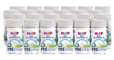 HiPP PRE BIO Combiotik tekutá počiatočná mliečna dojčenská výživa 24x90 ml