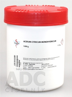 Acidum citricum monohydricum - FAGRON v dóze 1x1000 g